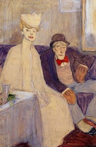 Odd Couple In A Waiting Room — Julius Mordecai Pincas