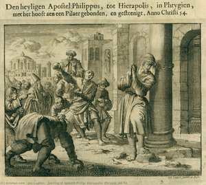 Stoning Of Apostle Philip, Hierapolis, Phrygia, Ad 54 — Jan Luyken