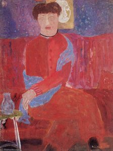 Woman In Red Dress — Margit Anna