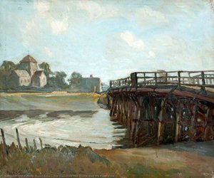 Old Shoreham Toll Bridge over the River Adur