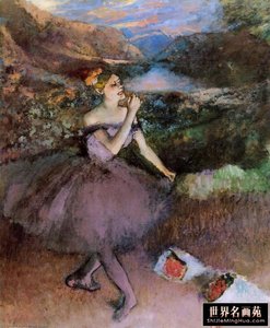 El Bailarín Con Ramos — Hilaire-germain-edgar Degas