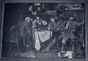 Trapper Telling a Story, (painting)