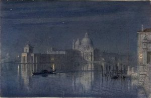 Santa Maria Della Salute, Venice Moonlight — Sir Edward John Poynter