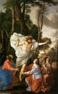 Jesus Appearing To The Three Marys — Laurent De La Hyre, Baroque