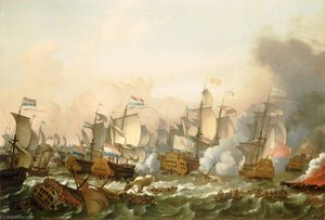 The Battle Of Barfleur, 19 May 1692 — Ludolf Backhuysen I