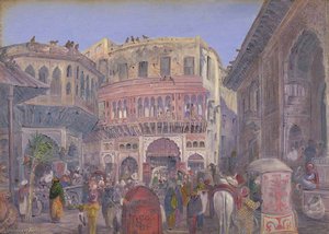 Street Scene, Mathura. '6th Decr. 1878' — Marianne North