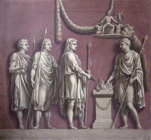 The Emperor Trajan Sacrificing To Mars Victorious — Francis Hayman