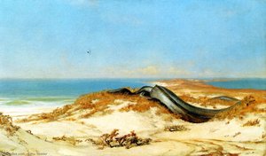 The Lair Of The Sea Serpent — Elihu Vedder, Symbolist Painting