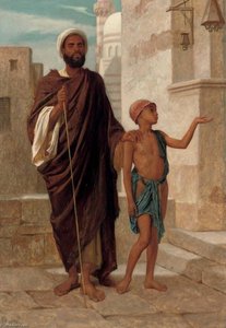A Helping Hand, Cairo — Frederick Goodall
