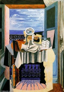 Natürmorte Vor Einem Fenster — Pablo Picasso