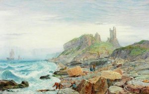 Ruins Of A Northumbrian Keep — Charles Napier Hemy