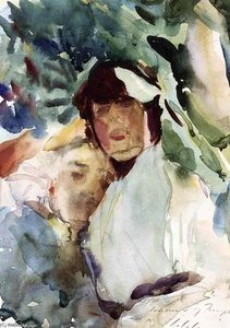 Ena Wertheimer With Antonio Mancini — Antonio Mancini