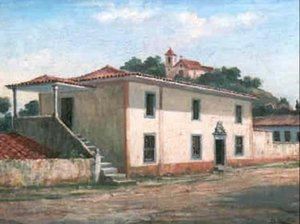 Português Casa Do Trem E Capela De Santa Catarina — Benedito Calixto