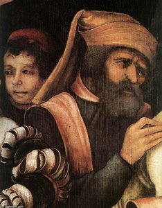 The Mocking Of Christ (detail) — Matthias Grünewald, Northern Renaissance