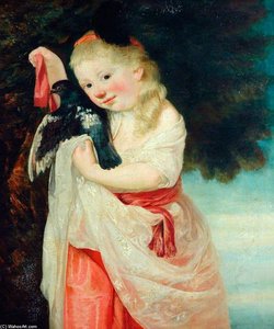 Girl With A Bird — John Hoppner