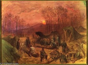 A Military Encampment — Paul Gustave Doré