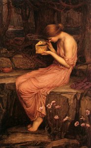 Psyche Opening The Golden Box — John William Waterhouse, Romantic Pre-raphaelite