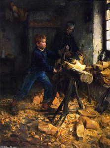The Young Sabot Maker — Henry Ossawa Tanner