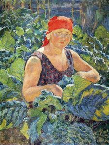 Girl On The Tobacco Plantation — Ilya Ivanovich Mashkov