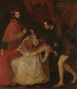 Retrato Del Papa Paulo Iii Con Sus Nietos — Titian Ramsay Peale Ii, Baroque Renaissance Revival