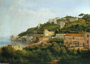 Plage De Mergellina — Alexandre-hyacinthe Dunouy