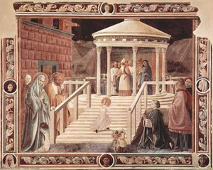 Escena del Templo, María
