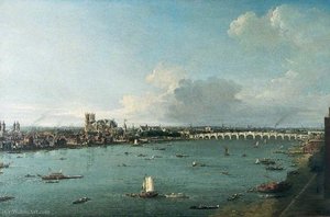 Westminster From The River, London — Antonio Joli