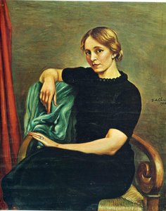 Retrato De Isa Con Vestido Negro — Giorgio De Chirico, Surrealismo