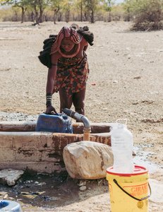 Himba Girl Getting Water — Angelo Chiacchio