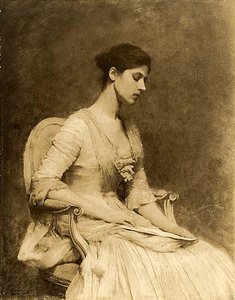 The Letter, (painting) — Thomas Wilmer Dewing