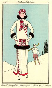 Pour St. Moritz — Georges Barbier