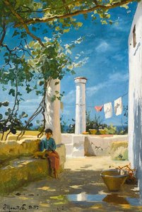 Summer In Capri — Peder Mørk Mønsted