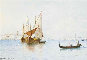 In The Lagoon, Venice — George Stanfield Walters