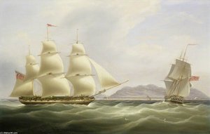 The Ships 'vigilant' And 'harpooner' Offshore — William John Huggins