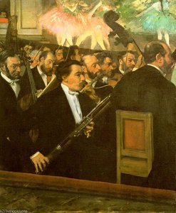 The Orchestra Of The Opéra, Approx. Oil On Canva — Edgar Degas