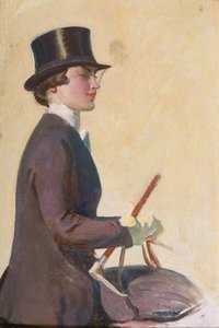 Study Of Lady Munnings For 'our Mutual Friend The Horse' — Sir Alfred James Munnings, British Romanticism
