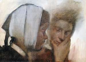 Washerwomen — Edgar Degas