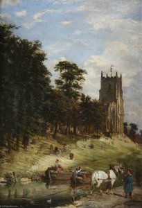 St Mary's Church and the Canal, Kidderminster, Worcestershire