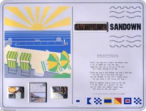 Holiday Postcard Series 4 Sandown (poem and memorabilia)