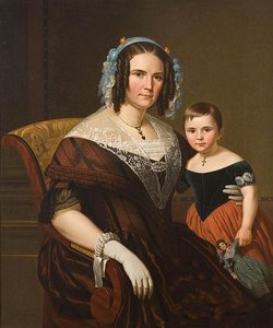 Portret Van Moeder En Kind — Basile De Loose