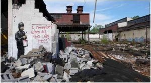 I Remember When All Of This Was Trees — Banksy