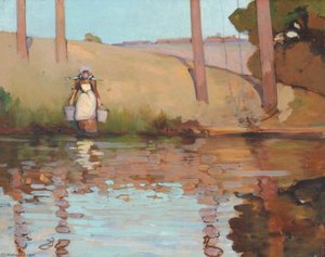 Collecting Water, Doctor's Pond, Summerhill — Benjamin Haughton