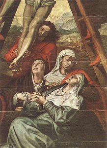 Descent From The Cross (detail) — Pedro De Campaña, Baroque