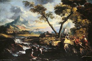 Romantic Landscape with Brigands