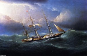 Clipper In A Gale — James Edward Buttersworth