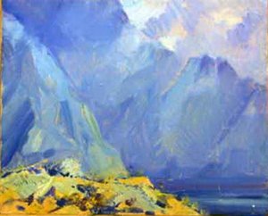 Lake In The Mountains — Nicholas Roerich, Symbolism