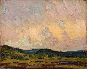 Blue Clouds, Wooded Hills, And Marshes — Thomas Thompson