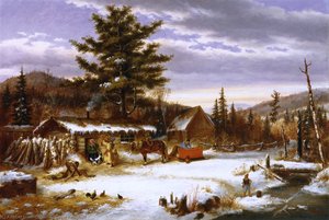 Habitant Returning From Market — Cornelius David Krieghoff