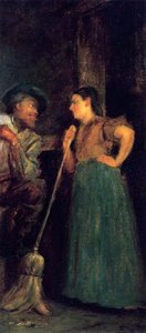 Interior Scene (study For 'fiddling His Way') — Jonathan Eastman Johnson