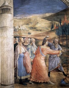 The Stoning Of St Stephen (detail) — Fra Angelico